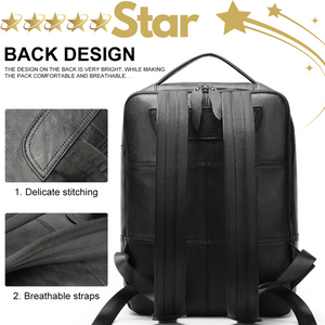 Genuine leather Backpack, Large soft leather,Ipad  bag, Travel Bag-km2265/43