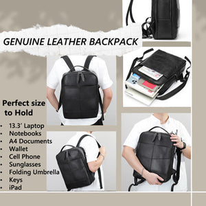 Genuine Leather Backpack, Large soft leather,Laptop  bag, Travel Bag KM 2261-44