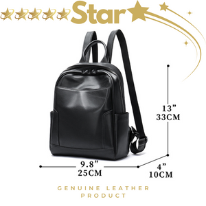 Genuine leather Backpack, Large soft leather,Ipad  bag, Travel Bag-km2265/43