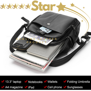 Genuine Leather Backpack, Large soft leather,Laptop  bag, Travel Bag km9251/43